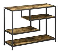 HOMCOM - Table console - Panneaux de particules - 99.6x33.6x74cm - Brun Rustique