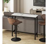 HomCom Table de bar haute polyvalente design contemporain 20 x 40 x 100 cm