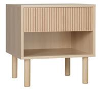 HomCom Table de chevet style scandinave – tiroir et niche – panneaux de particules 47 x 47 x 50 cm