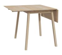 HOMCOM Table de cuisine pliable table à manger pliante avec plateau rabattable en bois pour 2 à 4 personnes bois naturel