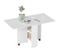 HOMCOM Table de cuisine salle a manger pliable amovible tres pratique en panneaux de particules