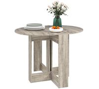 HOMCOM Table Pliante Gain de Place, Table Rabattable, Petit Espace, Gris | Cuisine, salle à manger