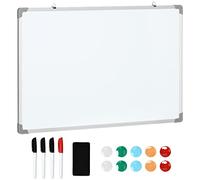 Tableau blanc aimante magnetique cadre aluminium 90x60cm