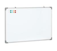 Tableau blanc aimante magnetique cadre aluminium 90x60cm