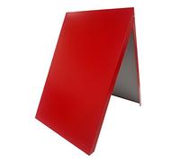 Homcom Tableau, panneau Trottoir, planche STOP CHEVALET, affichage, Support, métal RED