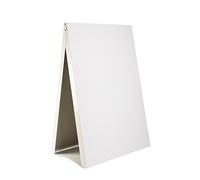 Homcom Tableau, panneau Trottoir, planche STOP CHEVALET, affichage, Support, métal WHITE