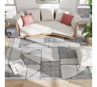 HOMCOM Tapis Moderne Antidérapant à Motif Géométrique, en Polyester Multicolore, 230x160x0.7 cm