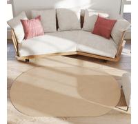 HOMCOM Tapis Salon 170x120 cm Lavable en Machine Tissé à la Main Style Rustique Tapis pour Salon Chambre Beige