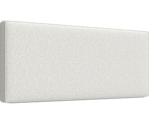 HOMCOM Tête de lit murale en lin, 140 x 60 cm, tête de lit suspendue rembourrée pour chambre à coucher, cadre en bois d'eucalyptus, montage facile, crème