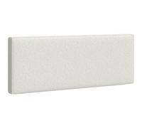 HOMCOM Tête de lit murale rembourrée pour lit, 160 x 10 x 60 cm, revêtement tissu, Blanc crème