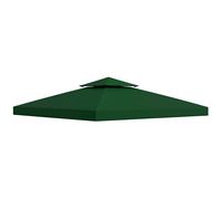 HOMCOM toile de rechange pour tonnelle toile de pavillon 3x3 imperméable vert foncé Aosom France