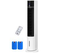 HOMCOM Ventilateur colonne, Climatiseur en forme de tour, pivotant de 52 degrés, fonctionnement silencieux, 3 modes de fonctionnement, 3 vitesses