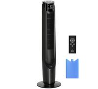 HOMCOM Climatiseur rafraîchisseur d'air/ventilateur colonne/humidificateur 3 en 1-oscillant, 4 modes, 3 vitesses, Minuterie, télécommande réservoir 2.8L avec 1 bloc réfrigérant