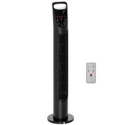 HOMCOM Ventilateur Colonne Tour Oscillant Silencieux 40 W avec Poignée de Transport Télécommande Minuterie 3 Modes 3 Vitesses pour La Maison