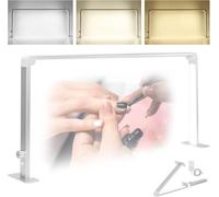 HomdMarket Lampe De Bureau Pour Manucure, 36W Lampes Demi Lune Onglerie, 3 Modes 4000K-6000K LED Dimmable, Lampe De Bureau Pour Manucure, Extension De Cils, Tatouage, Sourcils（86CM）