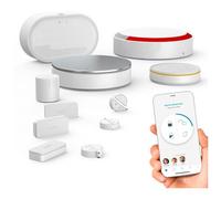 Home Alarm Advanced Plus - Alarme maison sans fil connectée avec sirène extérieure et clavier - Module GSM - Compatible avec Amazon Alexa, l'Assistant Google et TaHoma (switch)