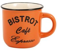 Home Bistro Lot de 2 Tasses à café sans Soucoupe, Stone Ware, Multicolore, 6 unités