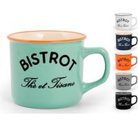 Home Bistro Lot de 2 Tasses à thé sans Soucoupe, Stone Ware, Multicolore, 6 unités ( Pack de 1)