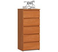 Home Collective Commode à 5 tiroirs pour chambre, couloir, salon - Organisateur avec tiroirs 40 cm de largeur 92 cm de hauteur | Erle Buffet commode à tiroirs multi-usage étroit