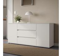 Home Collective Commode Buffet avec tiroirs | Buffet Moderne pour Salon, Chambre ou entrée | 150x40x70 cm | 3 tiroirs et 2 Portes | Blanc