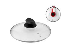 HOME Couvercle en Verre B/Ustensile de Cuisine en Acier Inoxydable Cm16