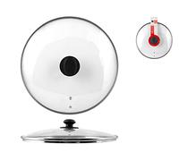 Home Couvercle en Verre B/Ustensile de Cuisine en Acier Inoxydable Cm40