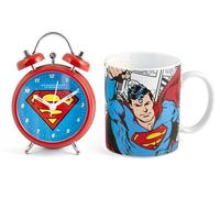 Home DC Comics Superman Set Tasse + réveil, Porcelaine + métal, 360 CC