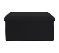 Home Deco Factory Atom banc repose-pieds pliant noir