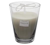 HOME DECO FACTORY - BO5447 Bougie Parfumée en Vase Gris Harmony - Parfum Ambre - Cire de Paraffine - Temps de Combustion 100h - Dimensions 18,7 x 23,3 x 18,7 cm - Hauteur 23 cm