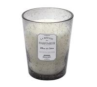 HOME DECO FACTORY - BO5574 Bougie Parfumée en Verre Bulle - Conçu pour Décoration Intérieure - Senteur Fleur de Coton - Temps de Combustion 60h - Dimensions 13 x 16 x 13 cm - Gris Clair