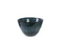 HOME DECO FACTORY - KA3753, Bol en grès bleu, diamètre 14,5 cm, hauteur 9 cm, Conçu pour la décoration et le service, Conçu pour toutes les occasions, style moderne et Élégant