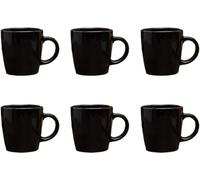 HOME DECO FACTORY Bol en Porcelaine Noir Liseré Doré Soupe et Salade 40 cl