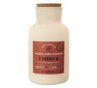 HOME DECO FACTORY Bougie Parfumée Figue du Désert Pot Verre 25,5 cm Beige