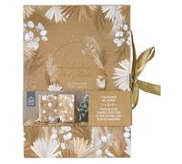 HOME DECO FACTORY Calendrier de l'Avent 24 Bougies Parfumées Festif Blanc | Cire de paraffine, calendrier de l'avent, 24 bougies parfumées, senteurs variées, ambiance festive, blanc