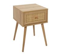HOME DECO FACTORY - HD7456 - Chevet Bali 1 Tiroir, Chambre, Table de nuit, Marron