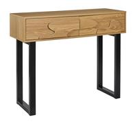 HOME DECO FACTORY Console Moderne avec Étagères Rangement Optimisé Marron