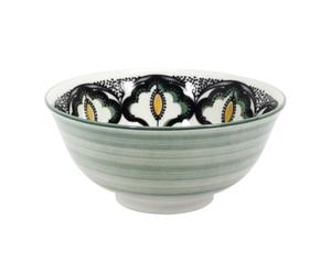 HOME DECO FACTORY Coupelle Mandala en Céramique Desserts 15 cm Vert