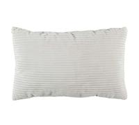 HOME DECO FACTORY Coussin en Flanelle à Grosses Côtes 30x50 cm Rouge