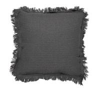 HOME DECO FACTORY Coussin Gaufré Design Moderne 40x40 cm Anthracite