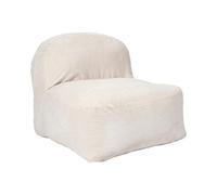 HOME DECO FACTORY Fauteuil Compressé Côtelé Scott Déploiement 48h Beige | Polyester, fauteuil compressé côtelé Scott, déploiement rapide 48h, design moderne, salon, beige