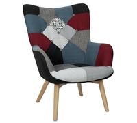 Fauteuil - Home Deco Factory - Milano Patchwork - Confortable - Multicolore