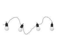 HOME DECO FACTORY Guirlande Solaire 20 LED Ampoules Design Élégant Blanc