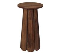 HOME DECO FACTORY, HD0350, Table d'Appoint D30 cm, Modèle Will, Collection Softness, Mobilier, Table Et Bureau, Console et Sellette, 30x55x30 cm, Marron