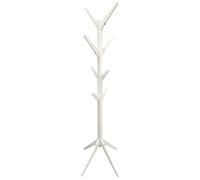 HOME DECO FACTORY - HD6192 Portemanteau Arbre en Bambou avec 8 Patères - Design Contemporain pour Entrée ou Chambre - Dimensions 178 cm - Couleur Blanc