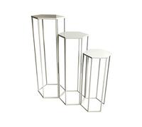 Sellette - Home Deco Factory - Gigogne - Métal - Blanc