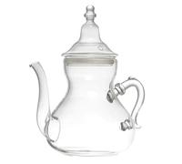 Home Deco Factory, KA0276, Théière en Verre 80 esign Moderne et élégant, idéale pour Le thé, café et apéritifs, avec poignée Ergonomique et Bec verseur Anti-Goutte, Transparent
