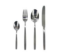 HOME DECO FACTORY - KA3771 Couverts en Inox 16 Pièces - Ensemble Élégant pour Service de Table Raffiné - Idéal Toutes Occasions - Argent - Taille Standard
