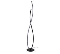 HOME DECO FACTORY - Lampe Design Spirale - Éclairage LED Ambiance - Luminosité Douce - Structure Métal Fer - Décoration Intérieure Moderne - Salon Bureau Chambre - Noir