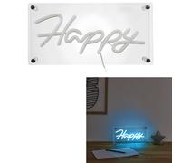 HOME DECO FACTORY Lampe en acrylique effet néon HAPPY