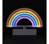 HOME DECO FACTORY Lampe LED Néon Signe Cœur USB Éclairage Doux Multicolore | Plastique, lampe LED néon, motif cœur, port USB, éclairage doux, décoration intérieure, chambre ou salon, multicolore